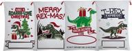 leputa christmas reusable drawstring dinosaur logo