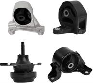 🔧 high-quality 4pcs engine motor & auto transmission mounts for 2001-2005 honda civic 1.7l l4 manual - compatible with a6589, a6591, a6588, a4511 logo