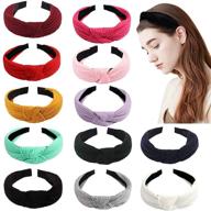 👩 stylish ondder knotted headbands for women - non-slip turban hair accessories and fashionable headbands for women - diademas para mujer de moda - cute top knot assorted headbands logo