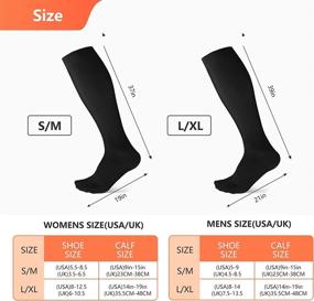 img 1 attached to Sinocare Compression Socks: Effective Relief for Varicose Veins, Edema, DVT, and Shin Splints - 3 Pairs (XL/L)