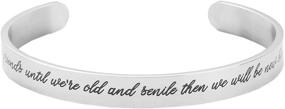 img 4 attached to WIGERLON Inspirational Bracelet Daughter Engraved Girls' Jewelry