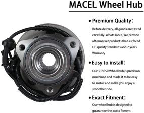 img 2 attached to 🔧 MACEL 515050 Front Wheel Hub Bearing Assembly: Perfect Fit for 02-05 Ford Explorer, 03-05 Lincoln Aviator, 02-05 Mercury Mountaineer With 5 Lugs and ABS Compatibility