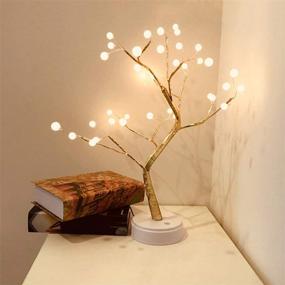 img 4 attached to SHILIU 20ft 36 LED Lighted Bonsai Tree: Warm White for Indoor & Outdoor Decoration - Home, Garden, Party, Wedding, Birthday, Christmas & Summer Holidays