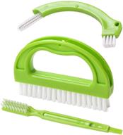 living&amp;giving 3-in-1 grout cleaner brush - ultimate tile joint scrub brush for shower, bathroom, kitchen, seams, and floor lines logo