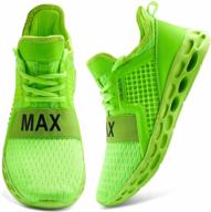 gslmoln lightweight breathable springblade athletic men's shoes: the perfect springtime footwear logo