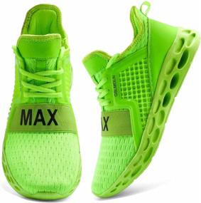 img 4 attached to GSLMOLN Lightweight Breathable Springblade Athletic Men's Shoes: The Perfect Springtime Footwear