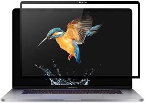 img 4 attached to 🖥️ Yogaber MacBook Pro 15-Inch Laptop Privacy Screen Filter - Glass Screen Protector, Computer Privacy Screen, Removable Anti Spy/Blue Light Film - Office Products [2019 New MacBook Pro 15 Inch]