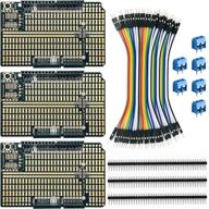 electrocookie proto shield kit - arduino uno compatible, stackable diy expansion prototype pcb (3 pack) логотип