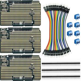 img 4 attached to ElectroCookie Proto Shield Kit - Arduino Uno Compatible, Stackable DIY Expansion Prototype PCB (3 Pack)