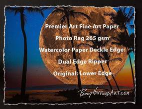 img 1 attached to 🖌️ Dual Edge Ripper: Enhance Your Watercolor Craftsmanship with Original Deckle Edge Tool 1-24 inch