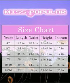 img 1 attached to Girls' Clothing and Leggings with Comfortable Waistband – MISS POPULAR Leggings