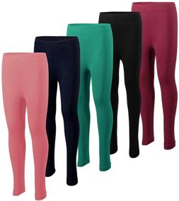 img 2 attached to Girls' Clothing and Leggings with Comfortable Waistband – MISS POPULAR Leggings