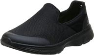 skechers performance incredible walking black men's shoes logo