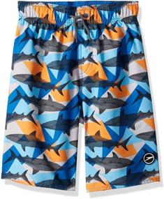 img 4 attached to 🩲 Boys' Swim Trunks: Speedo Fishes Print Swimwear for Boys