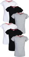 👚 affordable and stylish real love girls’ 6-pack crew neck short sleeve t-shirts logo