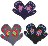 actlati winter knitted mittens gloves logo