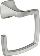 🛁 moen yb5186bn voss collection bathroom hand towel ring - brushed nickel, 11.61 x 2.83 x 6.81 inches: a sleek and functional accessory for your bathroom logo