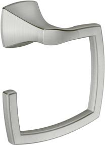 img 4 attached to 🛁 Moen YB5186BN Voss Collection Bathroom Hand Towel Ring - Brushed Nickel, 11.61 x 2.83 x 6.81 inches: A Sleek and Functional Accessory for Your Bathroom