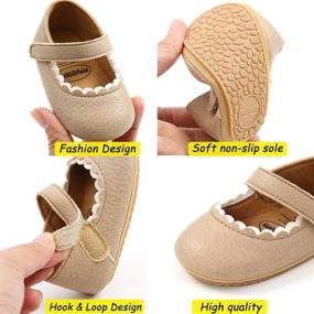 img 1 attached to BEBARFER Anti Slip Toddler Walkers Princess Apparel & Accessories Baby Girls and Shoes