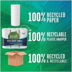 img 3 attached to 🌿 Seventh Generation 100% Recycled Paper Towels, 2-Ply, 6-Count (Pack of 4) - Eco-Friendly Household Essentials!