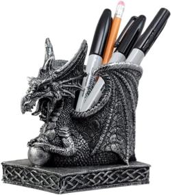 img 3 attached to 🐉 EBROS Gift Shenlong Spirit Dragon Orb Stationery Holder: Organize Your Office Desk with this 4.75"H Figurine Pen Organizer