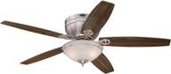 enhance your space with the westinghouse lighting 7209700 indoor ceiling fan - brushed nickel finish and efficient led bulbs логотип