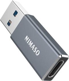 img 4 attached to ⚡ Быстрый адаптер с разъемом USB C - USB C Female к USB Male для быстрой зарядки - совместим с Samsung S20, Google Pixel, ноутбуками, зарядными устройствами, банками питания.