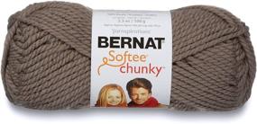 img 1 attached to ✨ Bernat Softee Chunky Yarn, 3.5 Oz, Gauge 6 Super Bulky in Taupe Grey