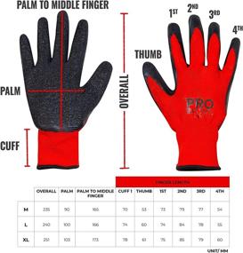 img 2 attached to 🧤 PRO BIKE TOOL Mechanics Gloves: Enhanced Grip, Breathable, Machine Washable Work Polyester Gloves with Ultimate Grip Technology