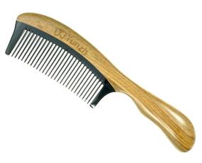 img 4 attached to YunZh Sandalwood Buffalo Horn Comb: Premium Wooden Fine-Tooth Comb for Men and Women