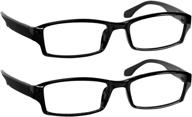 👓 truvision readers' comfort spring hinge reading glasses – men and women – 2-pack logo