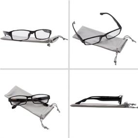 img 2 attached to 👓 TruVision Readers' Comfort Spring Hinge Reading Glasses – Men and Women – 2-Pack