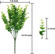 искусственный букет eladeco: украсьте свою фермерскую усадьбу, сад и офис с помощью 7-пакетных поддельных стеблей буквалия для внутреннего и наружного декора логотип