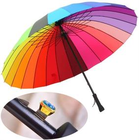 img 4 attached to 🌈 Introducing the Meizhouer Rainbow Umbrella: Your Ultimate Fully Automatic Companion