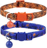 🎃 set of 2 halloween cat collars for kittens - boombone cat collar logo