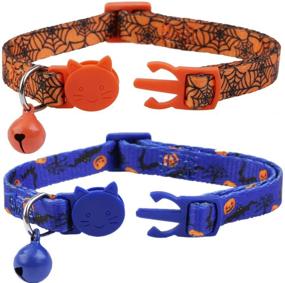 img 3 attached to 🎃 Set of 2 Halloween Cat Collars for Kittens - BoomBone Cat Collar