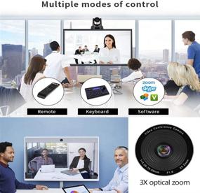 img 1 attached to 📷 Optical Zoom USB PTZ Video Conference Camera - Full HD 1080p for Business Meetings, Wide Angle Coverage