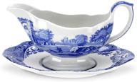 🍶 sauceboat stand in spode blue italian design logo