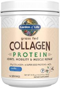 img 4 attached to 🌱 Garden of Life Vanilla Grass-Fed Collagen Protein Powder - 14 Servings, Joint Mobility & Muscle Repair Formula, Collagen Peptides, Enhanced with Super Seeds, Coconut MCTs, Hydrolyzed Collagen Supplement