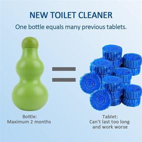 img 2 attached to 🧼 Maclees Auto Toilet Cleaner, Bathroom Tank Cleaner, New Gen-600x Flushes Blue Water Cleaner (2 Pack)