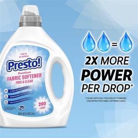 img 3 attached to 🧼 Presto! Concentrated Fabric Softener - Free & Clear, Hypoallergenic, Perfume-Free & Dye-Free - 200 Loads, 80 fl oz - Amazon Brand