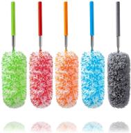 premium microfiber hand duster: extendable, washable, ideal for office, car, computer, air condition logo