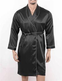 img 3 attached to 👔 Lejafay X Large Men's Bathrobe Dressing Pajamas: Premium Clothing for Sleep & Lounge