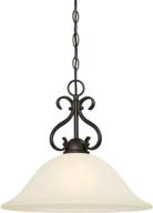 🔦 westinghouse lighting oil rubbed bronze dunmore indoor pendant with frosted glass - 6306000, 1-light логотип