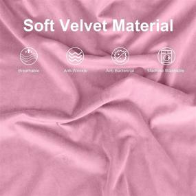 img 1 attached to 🎀 Esiposs 18 x 18 Velvet Cushion Covers - Decorative Square Pillowcases (Pack of 2) - Pink Velvet Pillow Cases for Bed, Sofa, Car, Office, Yard