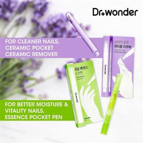 img 2 attached to 💅 Оживите ногти везде с пером для кутикулы Dr.Wonder Essence Pocket: Естественное восстановление ногтей, питательное увлажняющее средство