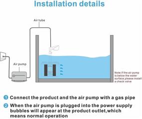 img 1 attached to Enhanced Adjustable Aquarium Internal Filter with Air Power Aeration System - Ideal for 10-50 Gallon Fish Tanks