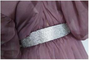 img 1 attached to HappyERA Rhinestones Elastic Waistband Crystal Women's Accessories and Belts