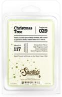🎄 shortie's candle company christmas tree wax melts - formula 117-1 highly scented 3 oz bar - natural oils - christmas & holiday air freshener cubes collection logo