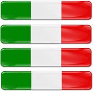 silicone stickers national italian motorcycle exterior accessories logo